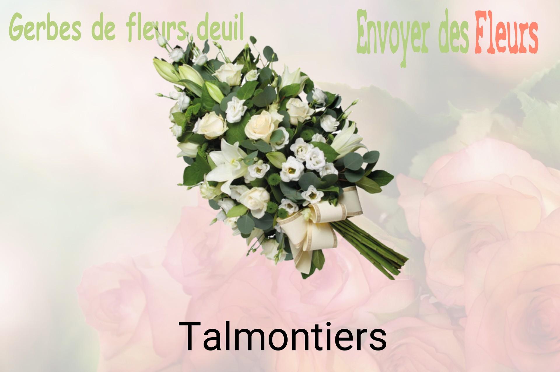 Gerbe de fleurs de deuil livrée à Talmontiers